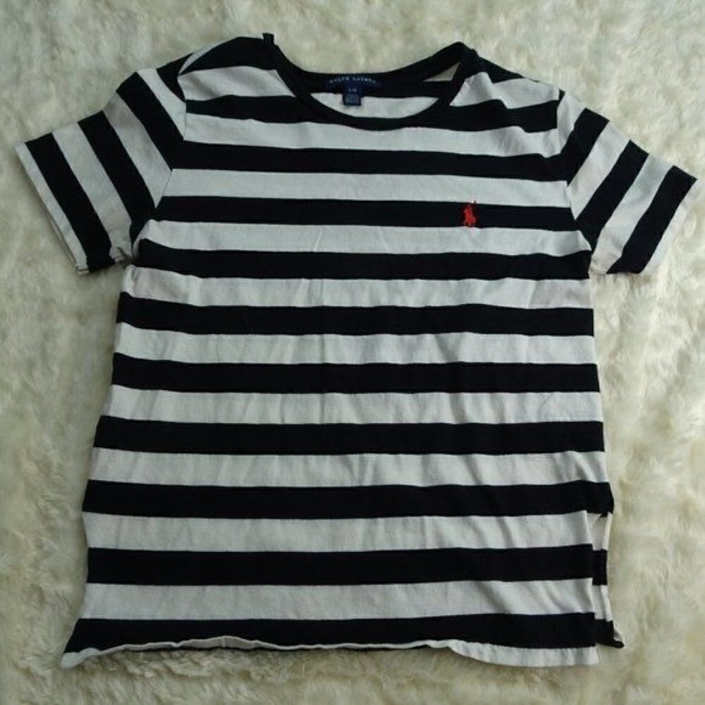 Ralph Lauren Black/White Shirt Size Large